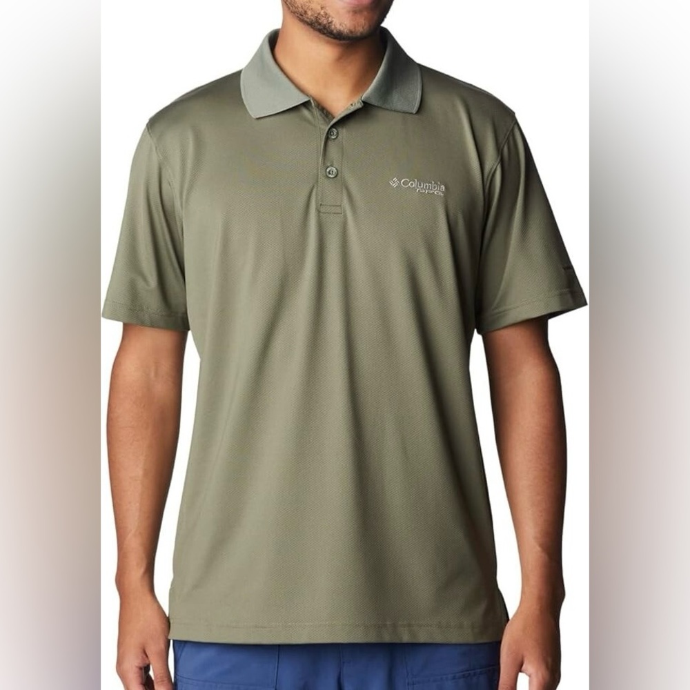 Columbia Omni-Shade Polo Tee in Sage Green Size Large